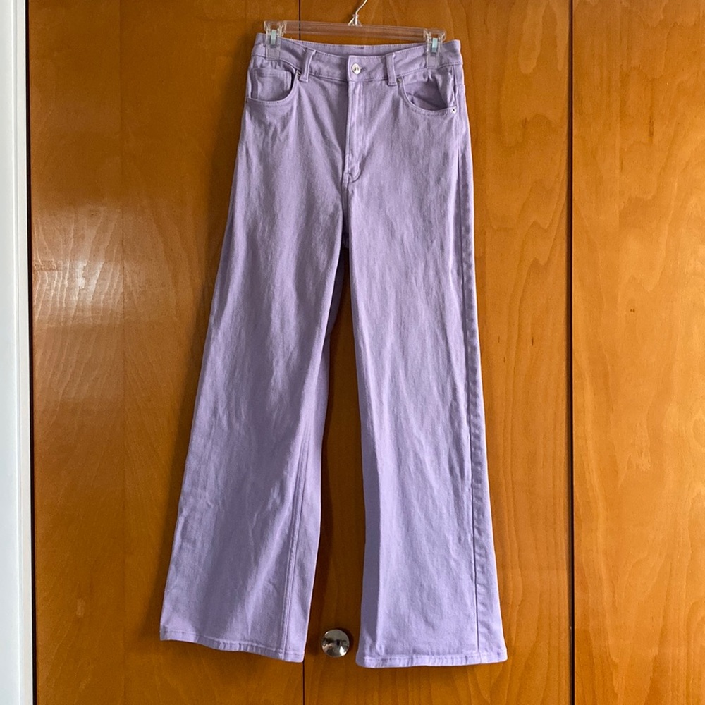 Divided H&M purple wide leg pants size 6